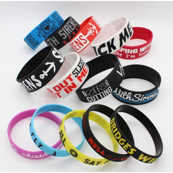 The Ultimate Sleeping with Sirens Wristband Collection 14 Bracelets - Picture 1 of 2